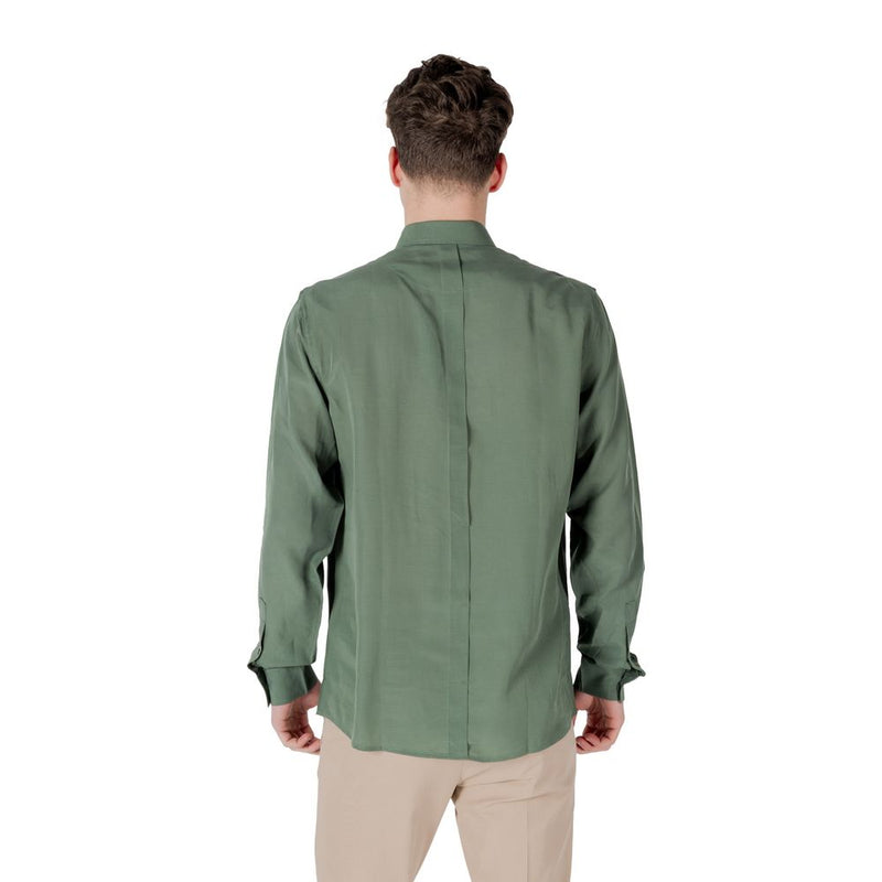 Antony Morato SMIRNE Regular Fit Green Lyocell Shirt