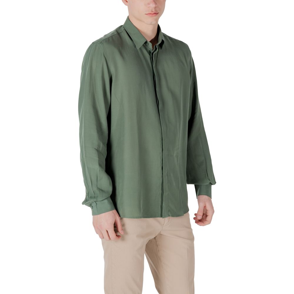 Antony Morato SMIRNE Regular Fit Green Lyocell Shirt