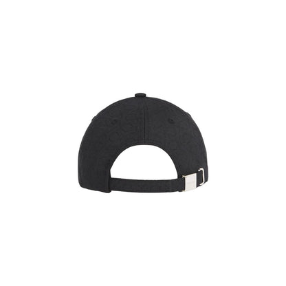Calvin Klein Zwarte Gerecyclede Polyester Petten Baseballpet