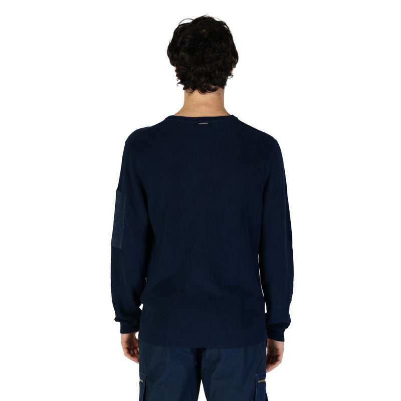 Antony Morato Blue Cotton Sportswear - Regular Fit Sweater