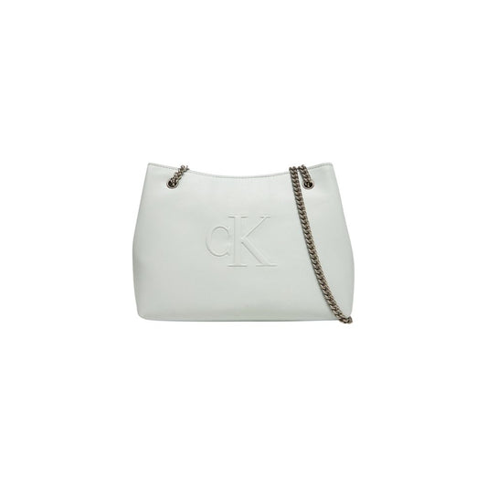 Sac à main en polyéthylène gris Calvin Klein Jeans