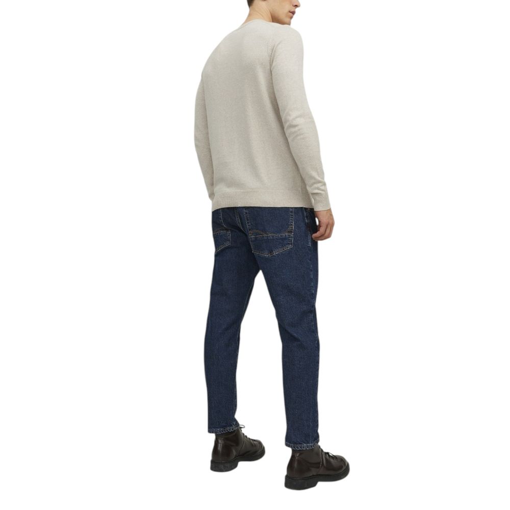 Jack Jones JJEEMIL KNIT CREW NECK NOOS - Pull Beige en Coton