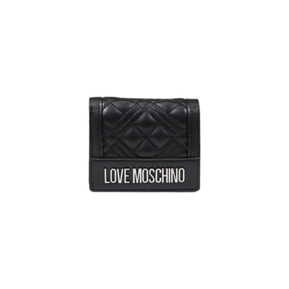 Portefeuille en polyéthylène noir Love Moschino