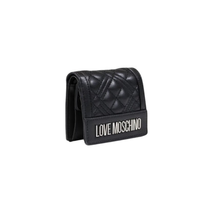 Portefeuille en polyéthylène noir Love Moschino