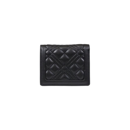 Portefeuille en polyéthylène noir Love Moschino