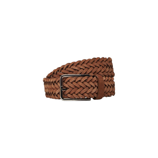 Calvin Klein Bruine Leren Riem
