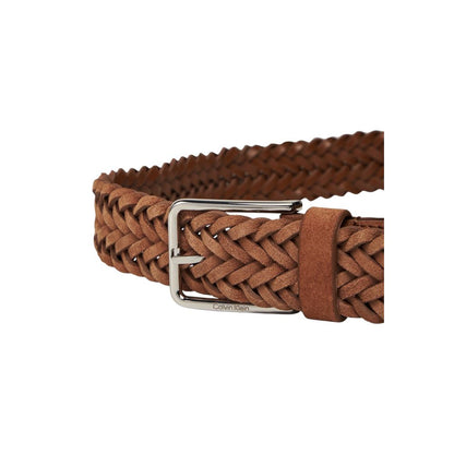 Calvin Klein Bruine Leren Riem