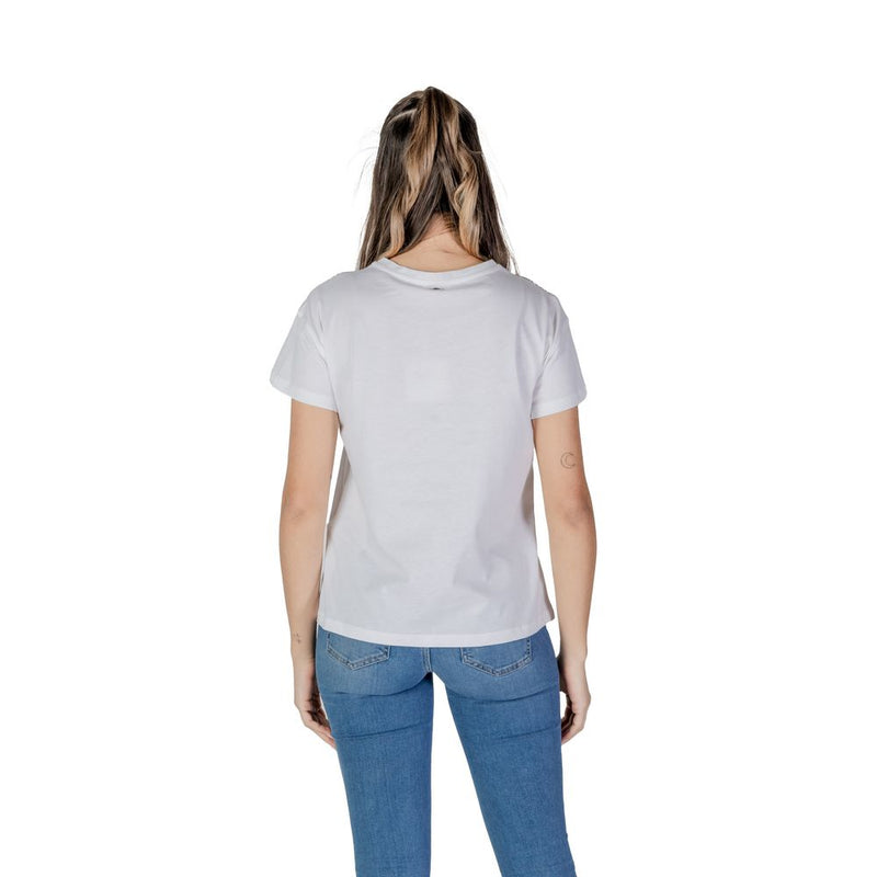 Liu Jo T-Shirt en Coton Blanc - Indispensable Moderne pour Femmes