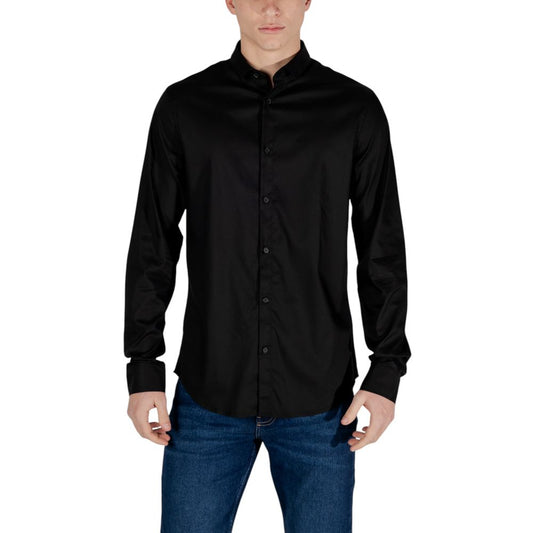 Chemise en lyocell noire Armani Exchange
