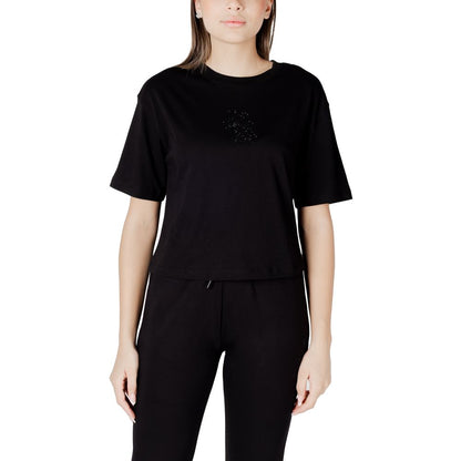 Armani Exchange zwart katoenen T-shirt