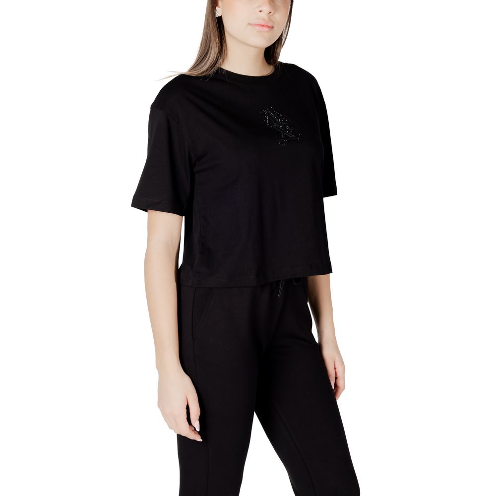 Armani Exchange zwart katoenen T-shirt