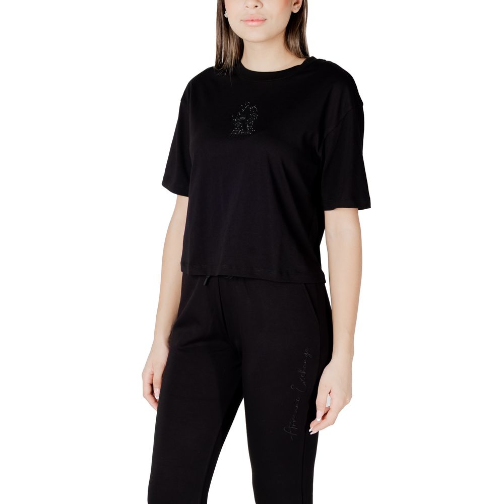 Armani Exchange zwart katoenen T-shirt