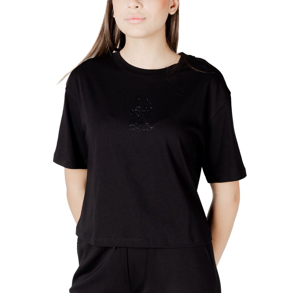 Armani Exchange zwart katoenen T-shirt