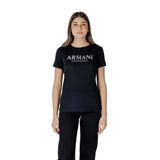 Armani Exchange Women's Black Cotton T-Shirt - Model XW000387 AF10354