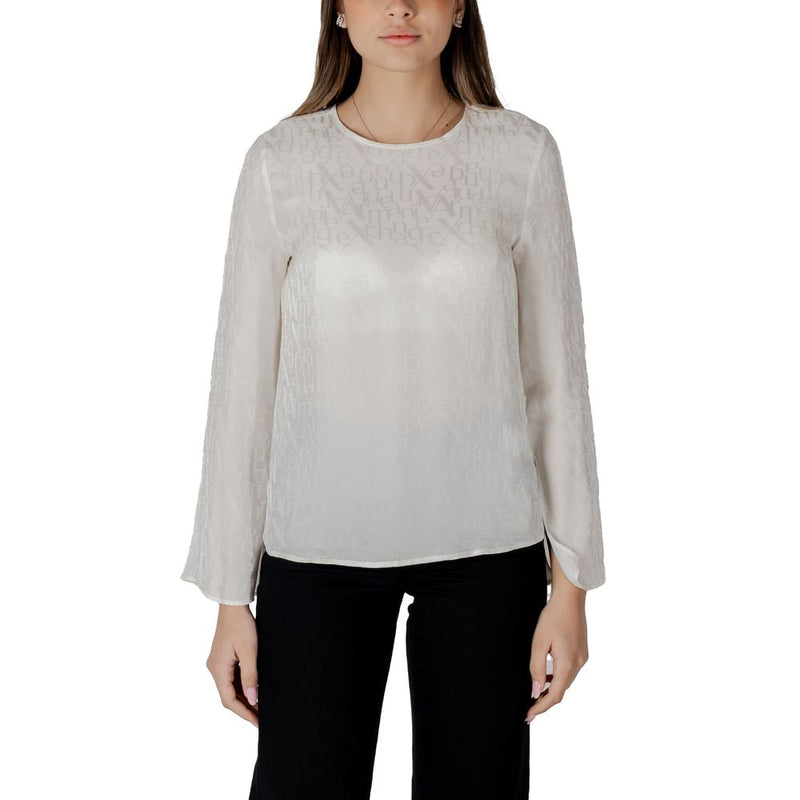 Armani Exchange Blouse Femme Crème - Modèle XW000149 AF10842