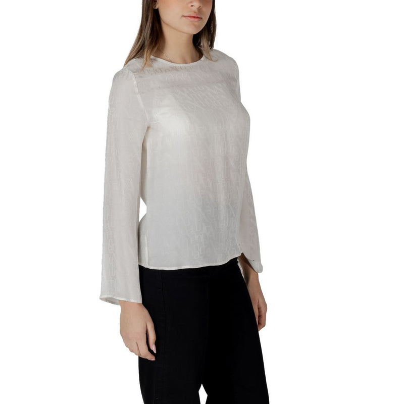 Armani Exchange Blouse Femme Crème - Modèle XW000149 AF10842