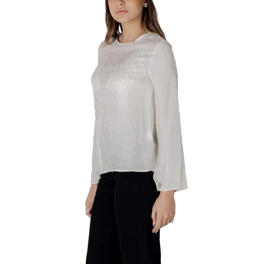 Armani Exchange Blouse Femme Crème - Modèle XW000149 AF10842