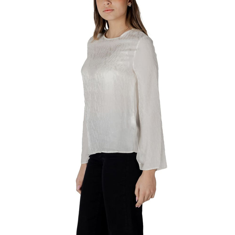 Armani Exchange Blouse Femme Crème - Modèle XW000149 AF10842