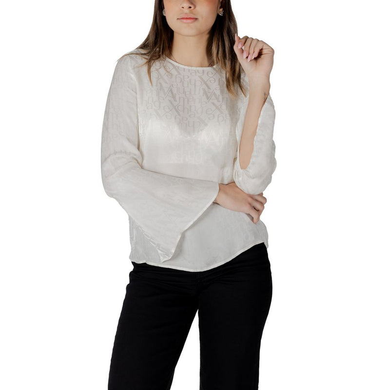 Armani Exchange Blouse Femme Crème - Modèle XW000149 AF10842