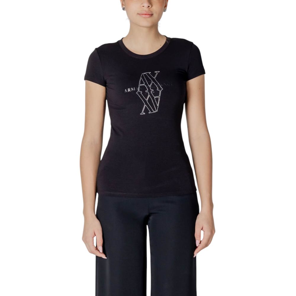 Armani Exchange zwart katoenen T-shirt