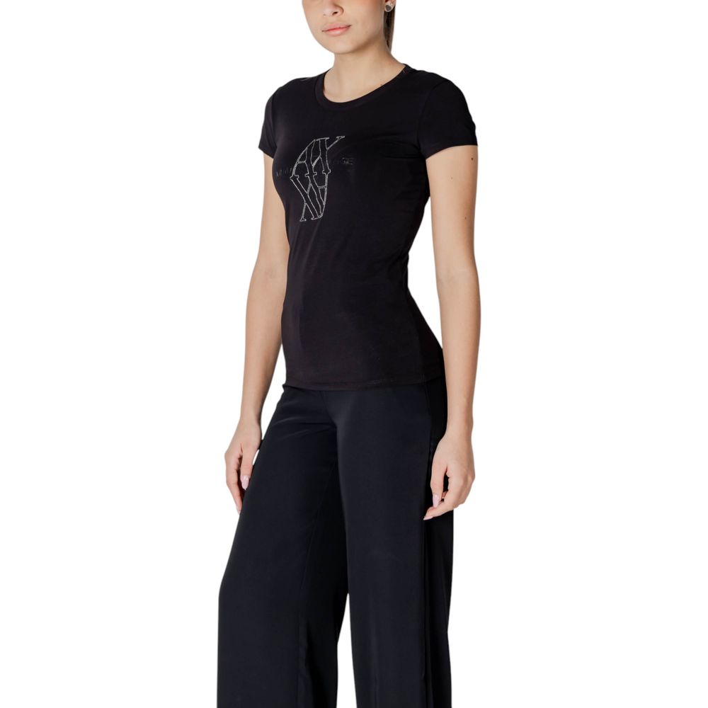 Armani Exchange zwart katoenen T-shirt