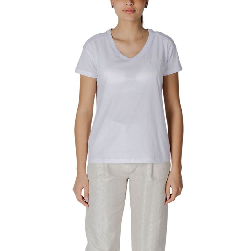 Armani Exchange Women's White Cotton T-Shirt XW000531 AF10359