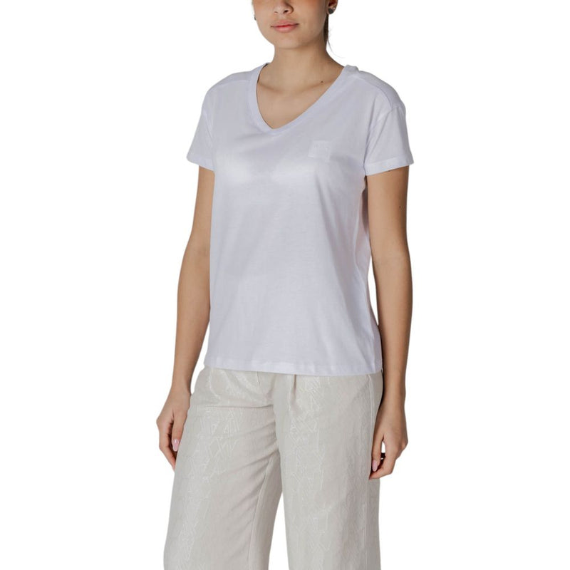 Armani Exchange Women's White Cotton T-Shirt XW000531 AF10359
