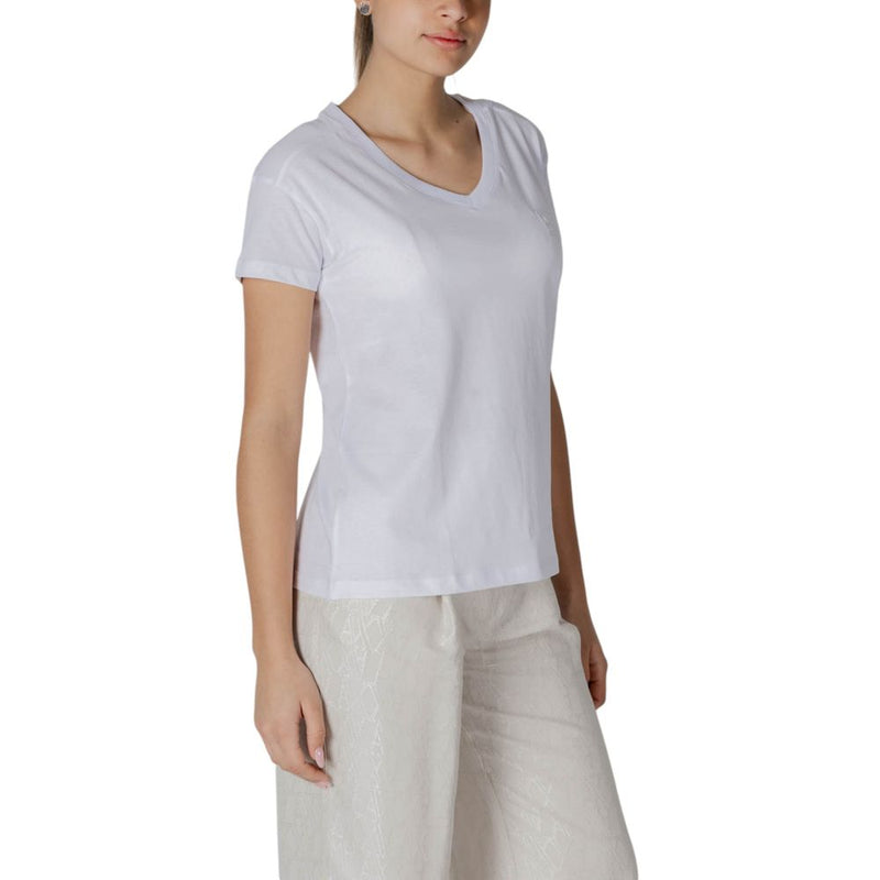 Armani Exchange Women's White Cotton T-Shirt XW000531 AF10359