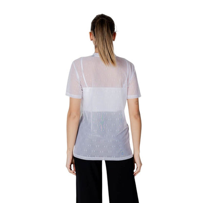 T-shirt blanc en polyamide Armani Exchange