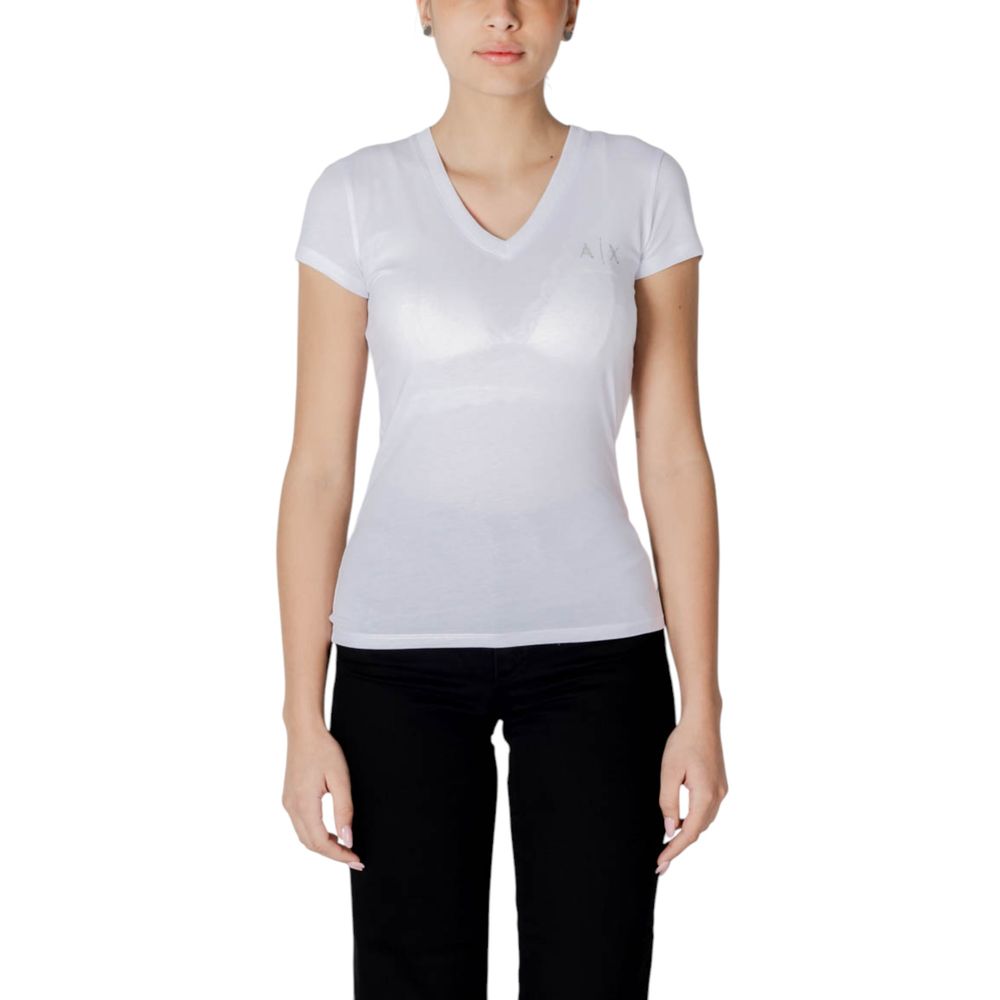 T-shirt Femme Armani Exchange XW000521 AF10359 - Blanc en Coton