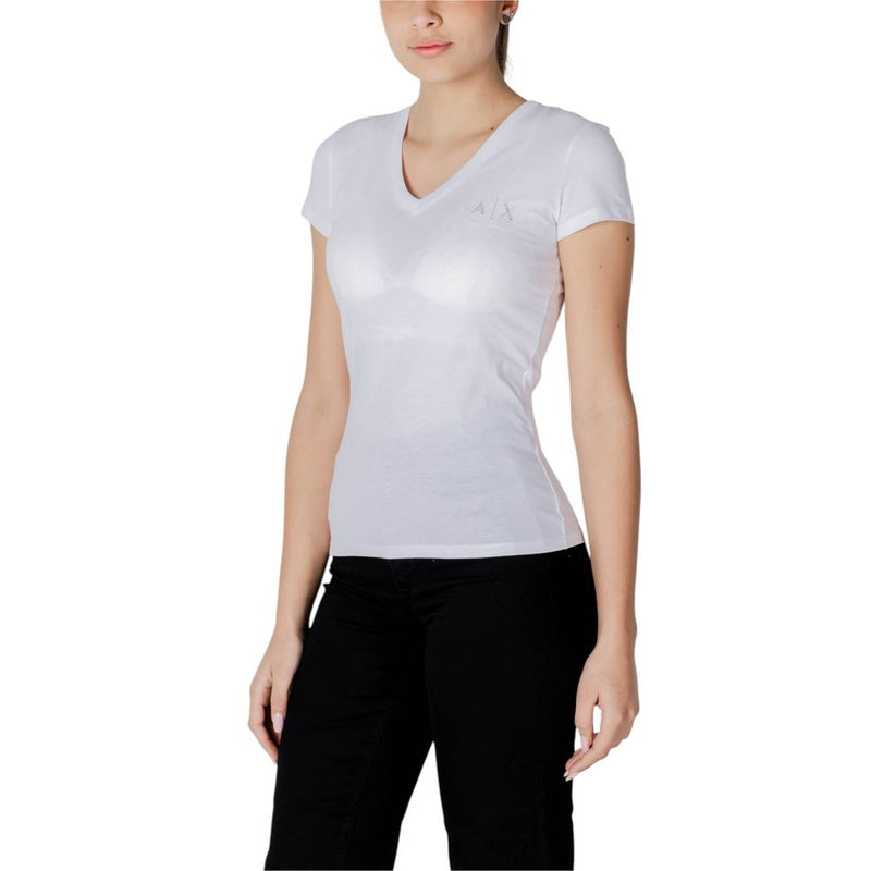 T-shirt Femme Armani Exchange XW000521 AF10359 - Blanc en Coton