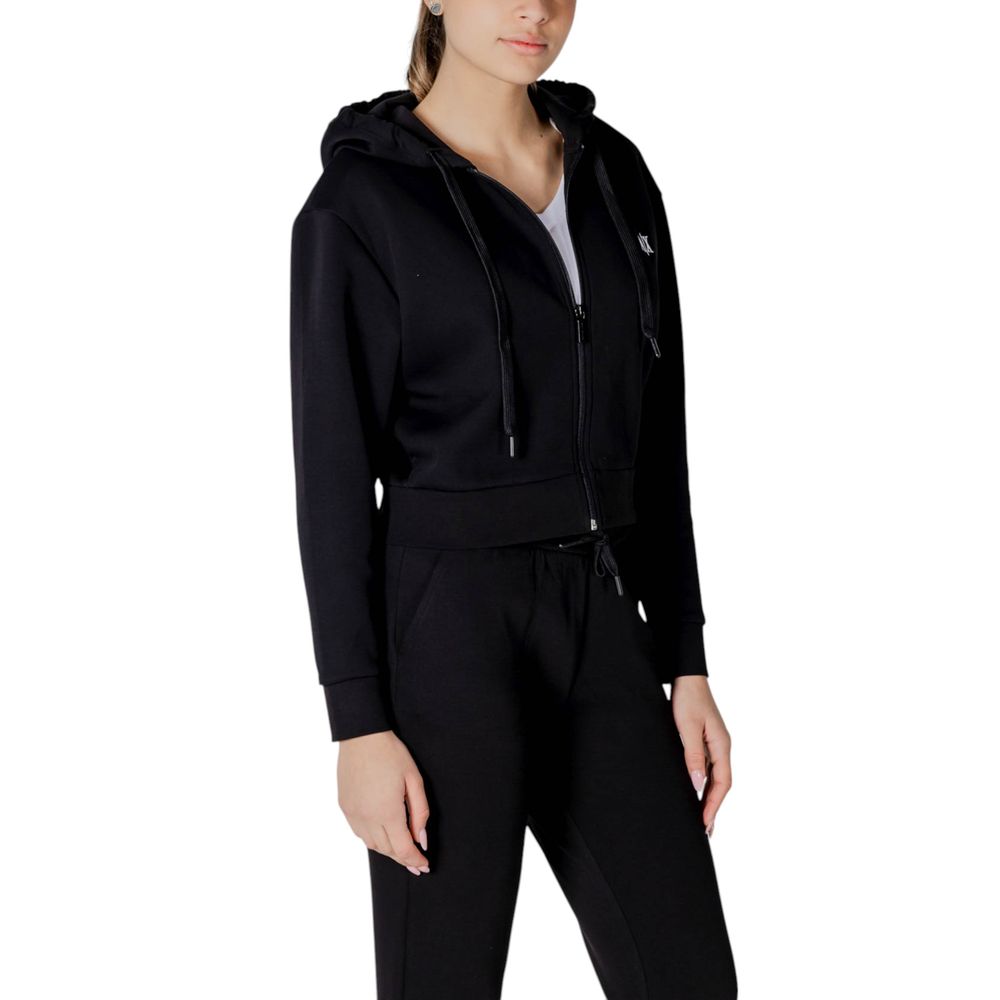 Armani Exchange zwarte katoenen hoodie