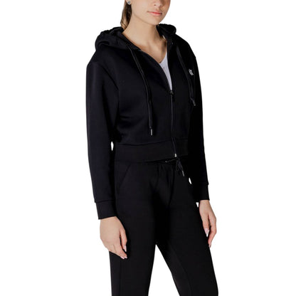 Armani Exchange zwarte katoenen hoodie