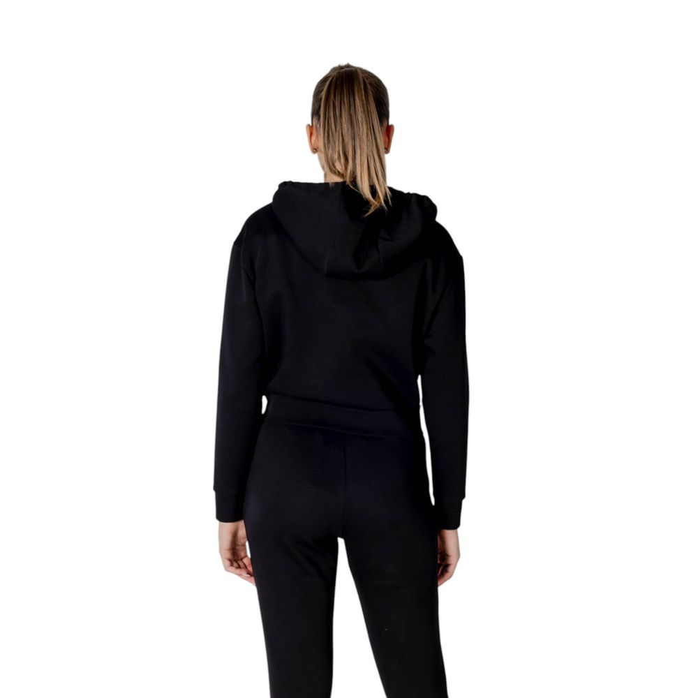 Armani Exchange zwarte katoenen hoodie