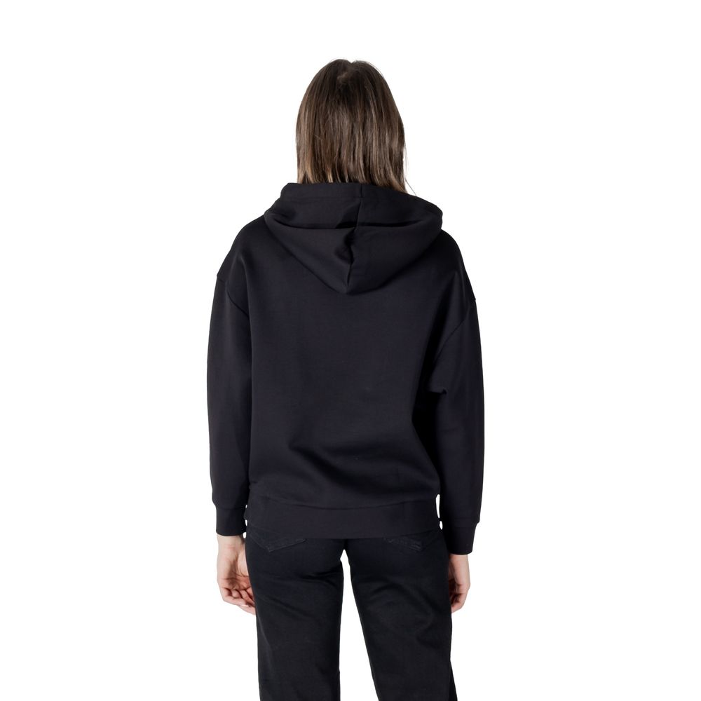 Armani Exchange zwarte katoenen hoodie