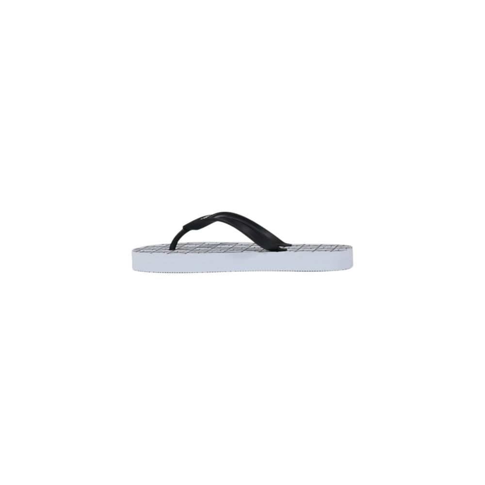 Armani Exchange Women's White Rubber Flip-Flop Sandals
