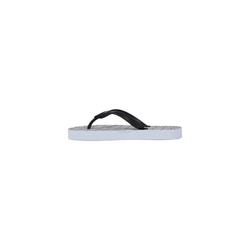 Armani Exchange Women's White Rubber Flip-Flop Sandals