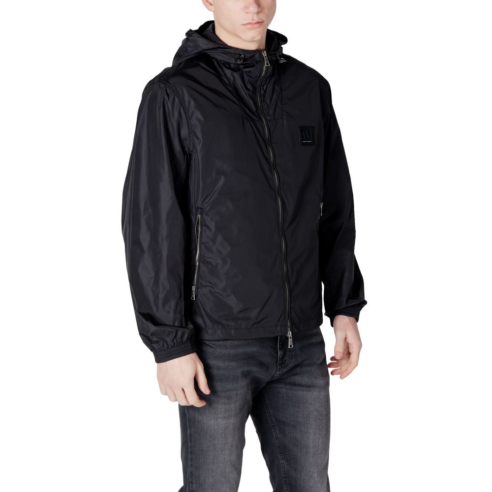Armani Exchange Zwarte Polyamide Jassen &amp; Mantels