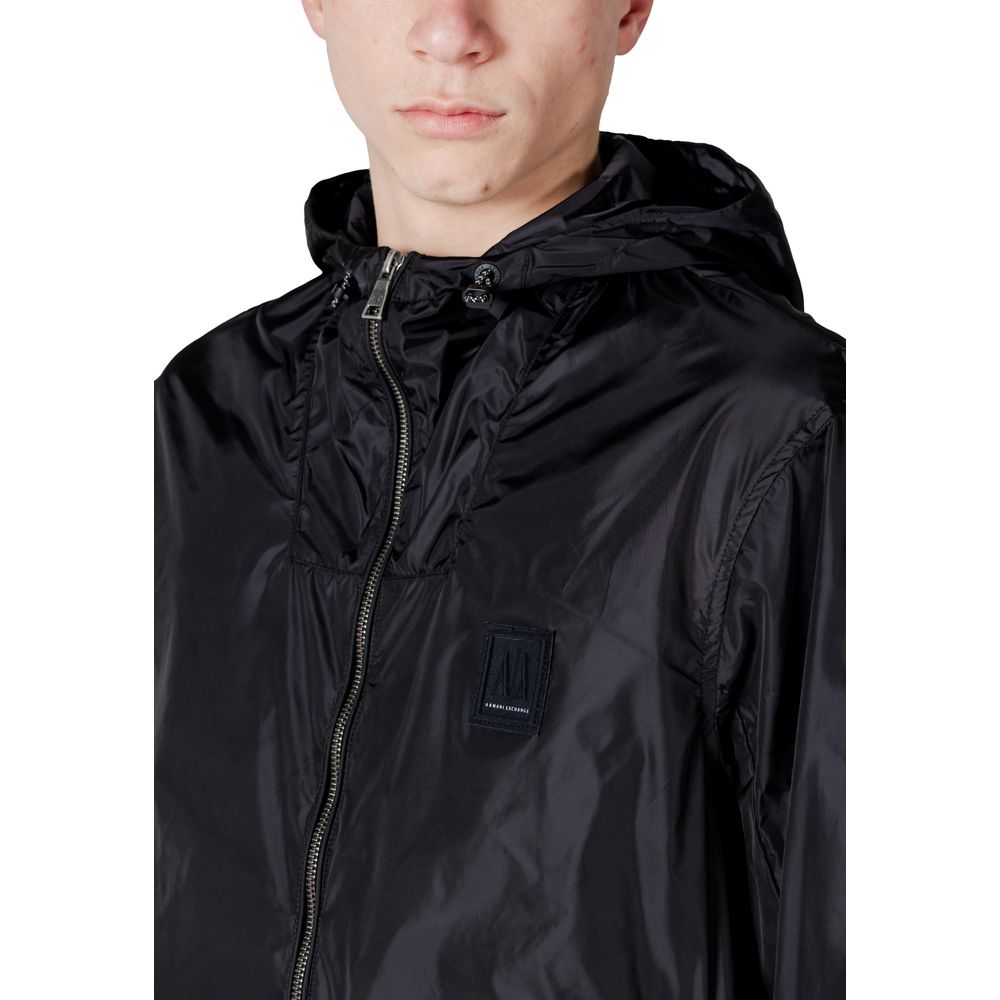 Armani Exchange Zwarte Polyamide Jassen &amp; Mantels