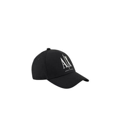 Armani Exchange Zwarte Katoenen Petten Baseballpet