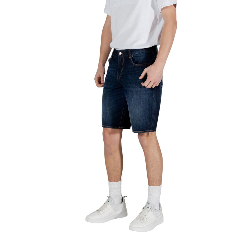 Short Bermuda en coton bleu Armani Exchange