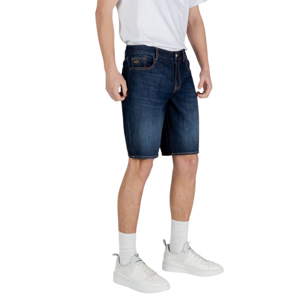 Short Bermuda en coton bleu Armani Exchange