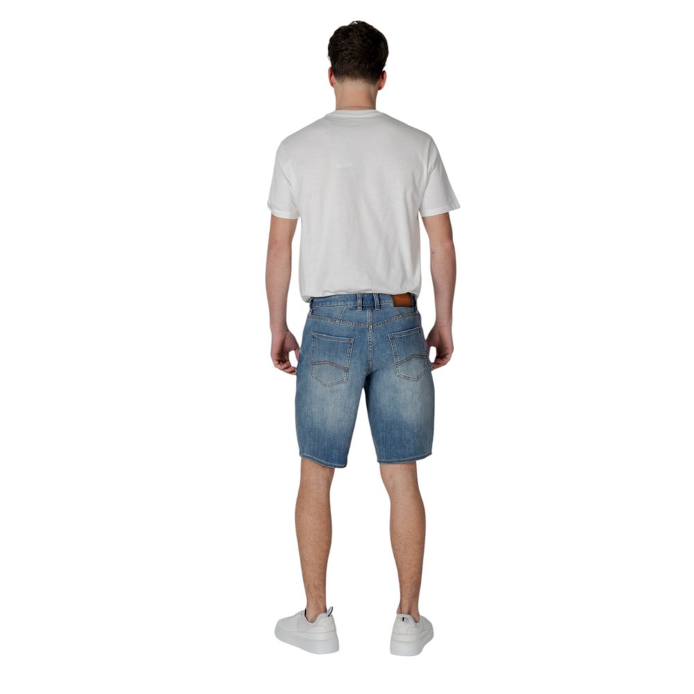 Short Bermuda en polyester bleu Armani Exchange
