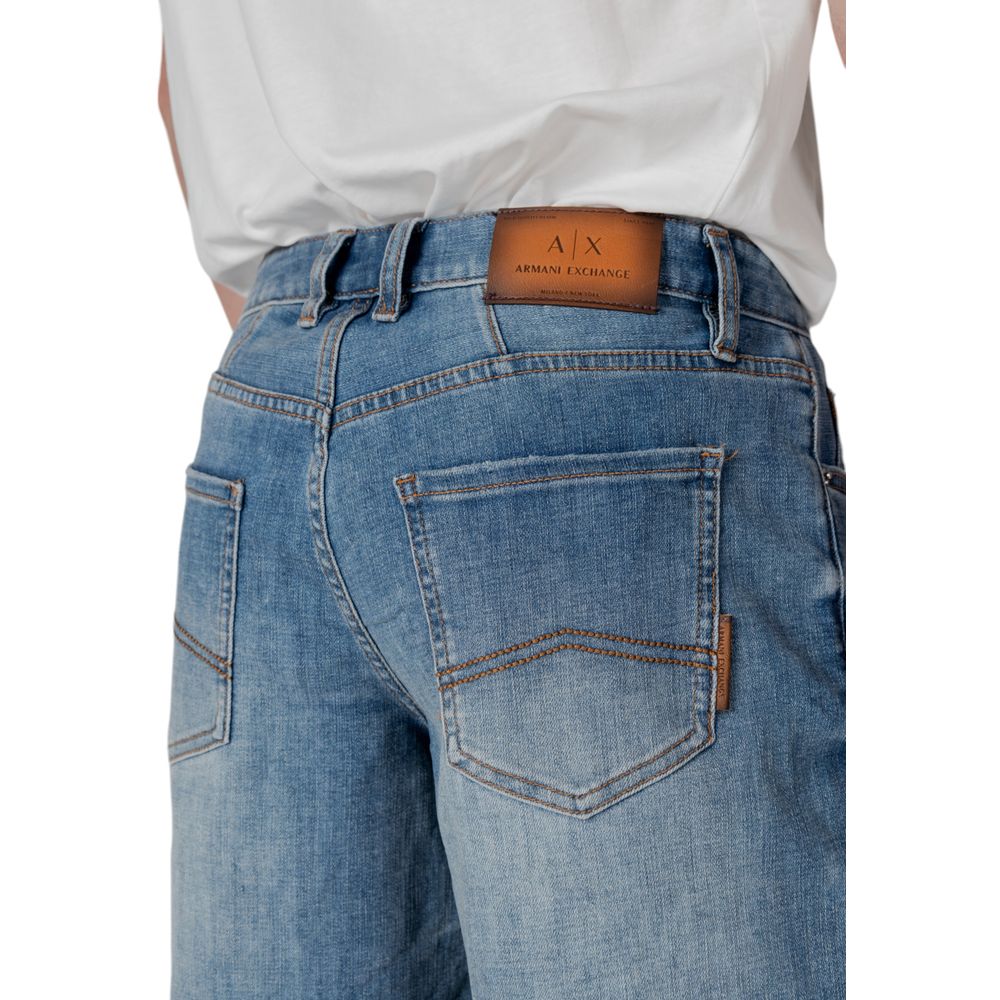 Short Bermuda en polyester bleu Armani Exchange