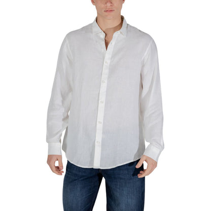 Chemise en lin blanc Armani Exchange
