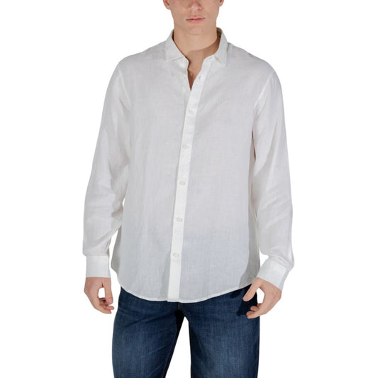 Chemise en lin blanc Armani Exchange