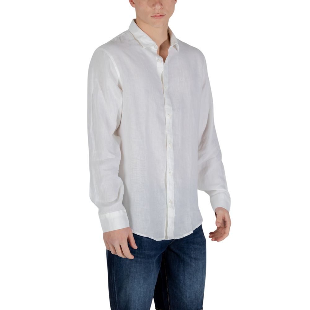 Chemise en lin blanc Armani Exchange