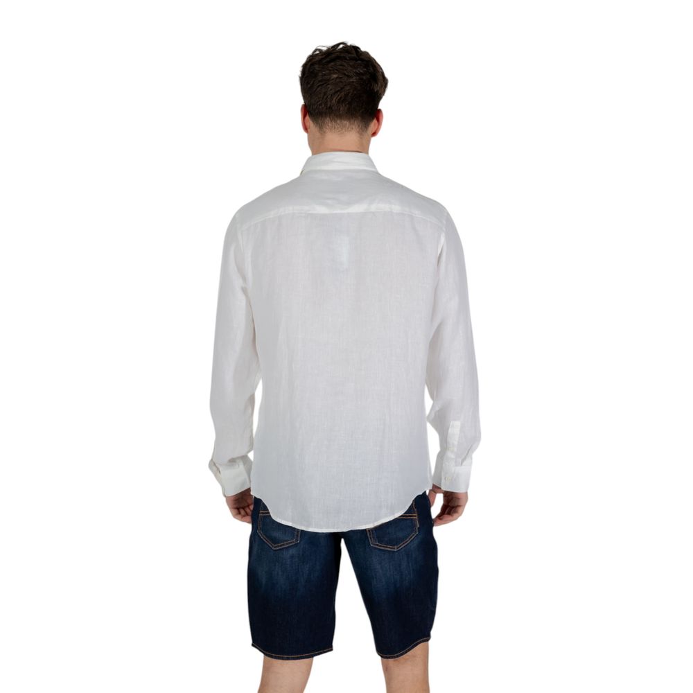 Chemise en lin blanc Armani Exchange