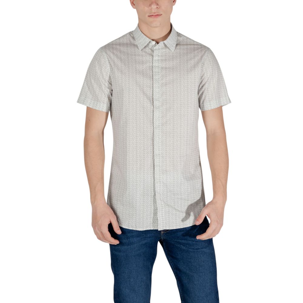 Short à manches courtes en coton crème Armani Exchange