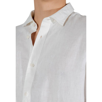 Chemise en lin blanc Armani Exchange